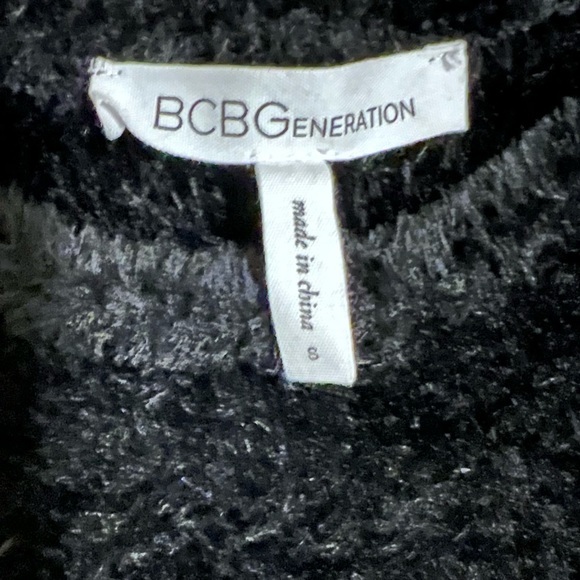 Black Fuzzy BCBGeneration Dress Size Small - Picture 2 of 6